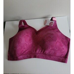 New Cacique Comfort Bliss Lightly Lined Max Coverage No Wire Bra  Sz 42DDD